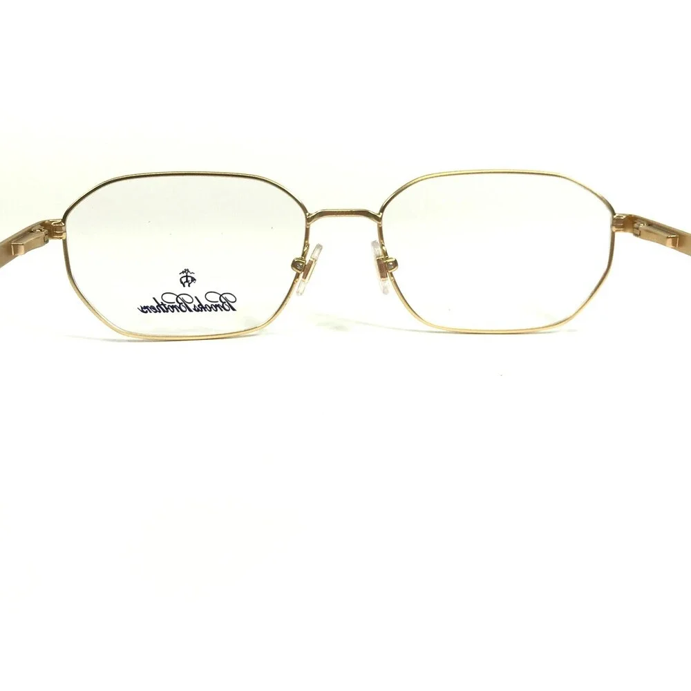 Brooks Brothers Eyeglasses Frames BB1053 1001 Gold Square Full Rim 55-17-145